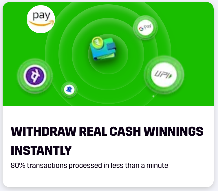 MPL PRO banner with the text 'WITHDRAW REAL CASH WINNINGS INSTANTLY.'